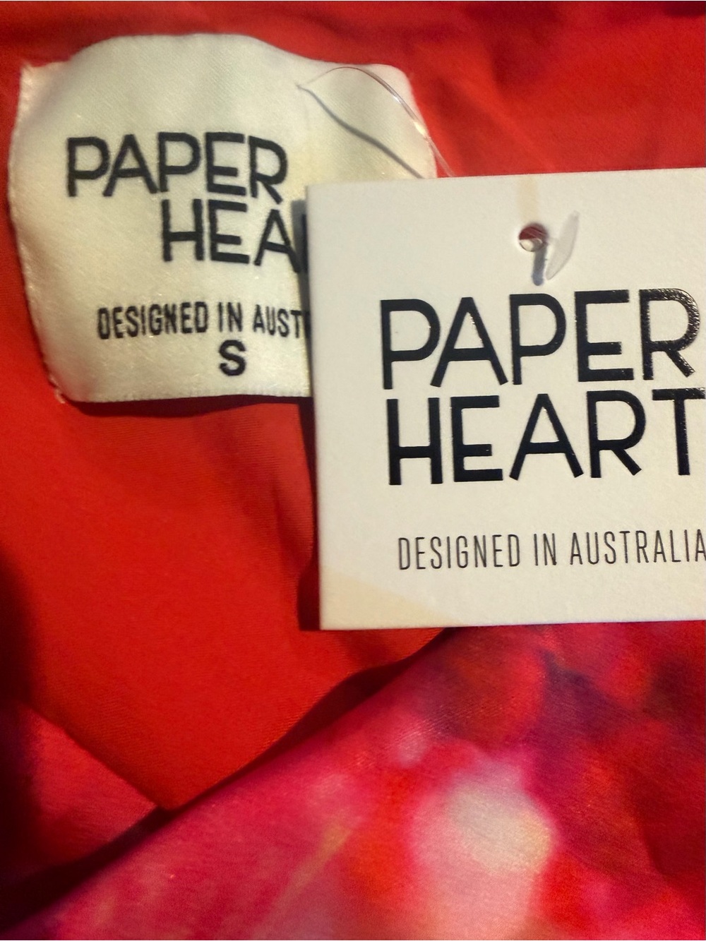 NWT Paper Heart Coral Floral Satin Cowl Neck Sleeveless Maxi Dress Size S - Picture 8 of 9